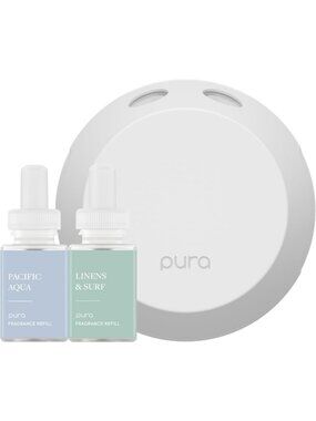 Smart Home Device Starter Set - 4-Piece Kit in Pacific Aqua & Linens & Surf